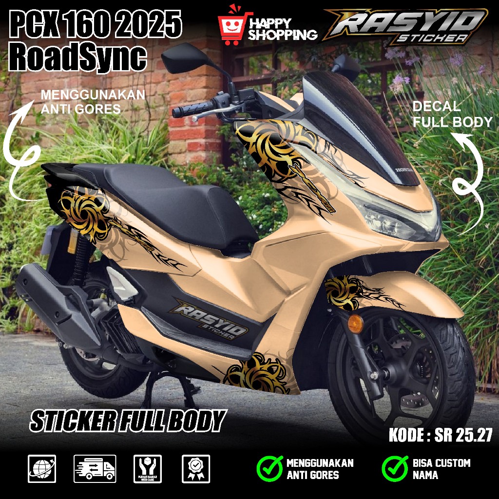 COD Sticker Decal Full Body Honda PCX 160 Tahun 2025 Cbs Abs RoadSync Decal Sticker Full Body PCX 16