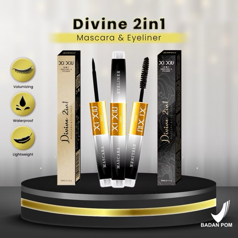 Xi Xiu 2in1 MASKARA EYELINER WATERPROOF