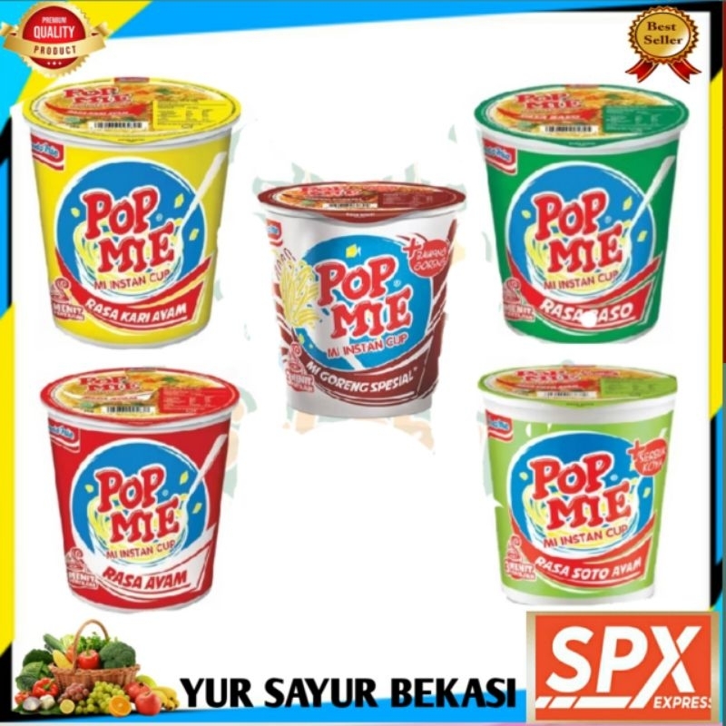 

Pop Mie 75gr (Per Cup).