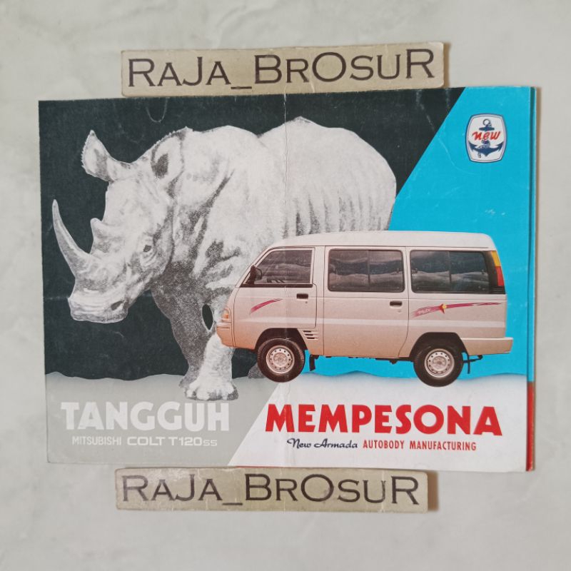 Poster brosur katalog leaflet jadul lawas Mitsubishi Colt T 120 SS T120 SS New Armada