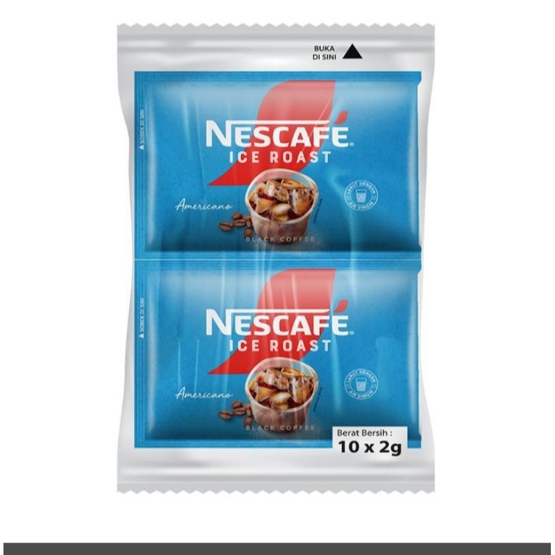 

nescafe ice roast kopi instan Americano dan klasik bah 10x2g