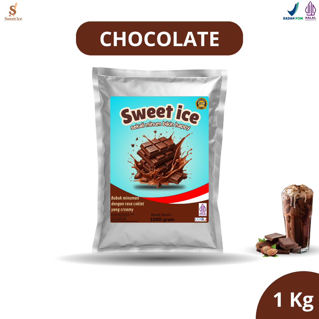 

Bubuk Minuman Rasa Coklat Premium Kekinian 1kg / Chocolate Powder Drink Sticky Milk Boba Terlengkap