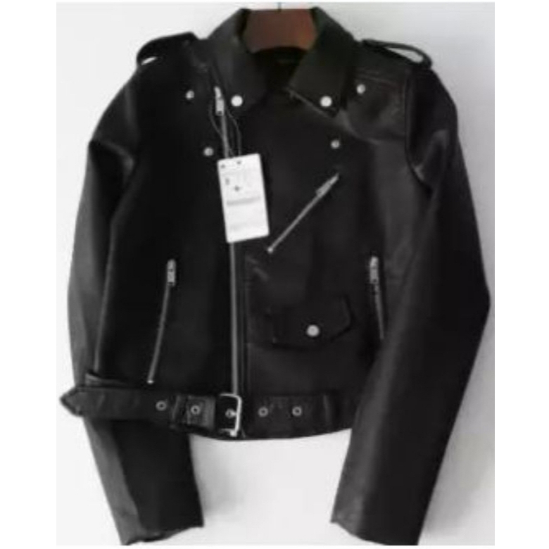 Cuci Gudang Jaket Wanita Crop Semi Kulit Model Korea Kekinian Warna Hitam Pink Coklat