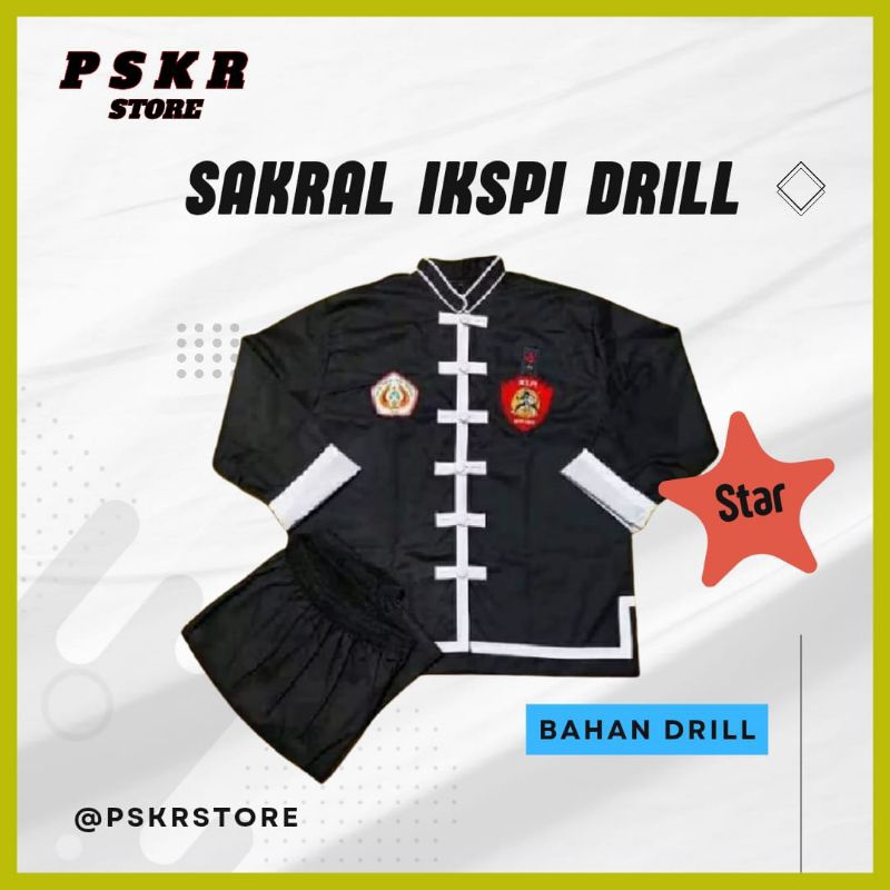 BAJU SAKRAL HITAM IKSPI DRILL