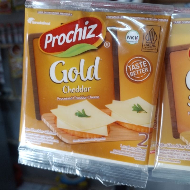 

keju prochiz gold cheddar isi 2 lembar