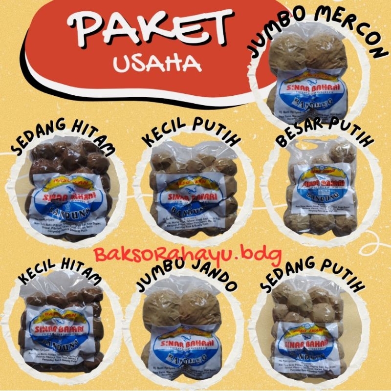 

PAKET USAHA BAKSO IKAN SINAR BAHARI