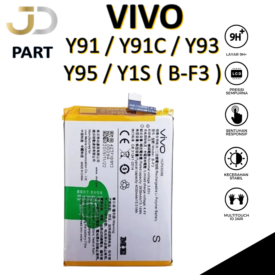 Baterai VIVO B-F3 VIVO Y91 / Y93 1814 / Y95 / Y91C 1820 / Y1S Batre Batrai Baterai ORIGINAL 100%