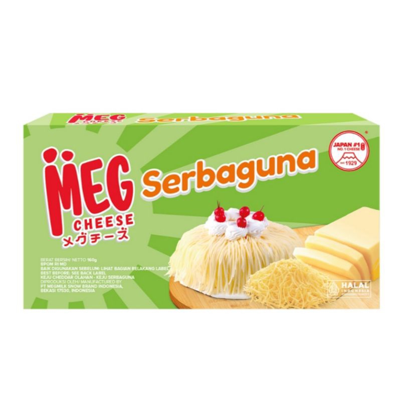 

Meg Cheese Keju Cheddar Serbaguna 160gr