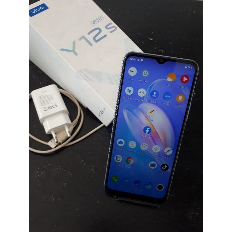 VIVO Y12S 2021 RAM 3GB MEMORY 32GB HAPE SECOND MULUS BERKUALITAS