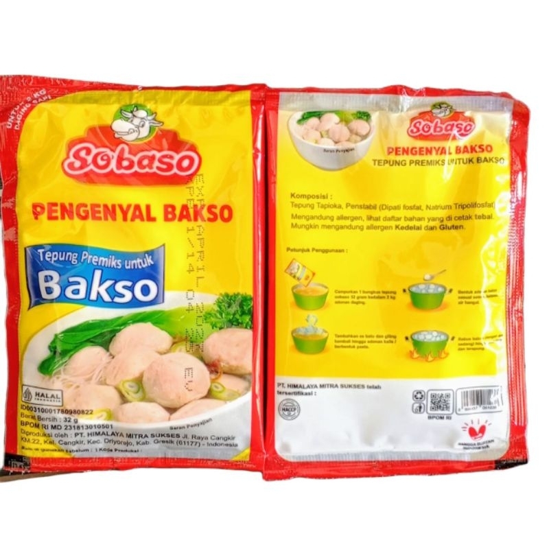 

Pengenyal bakso Sobaso 1 pack (isi 20 pcs)