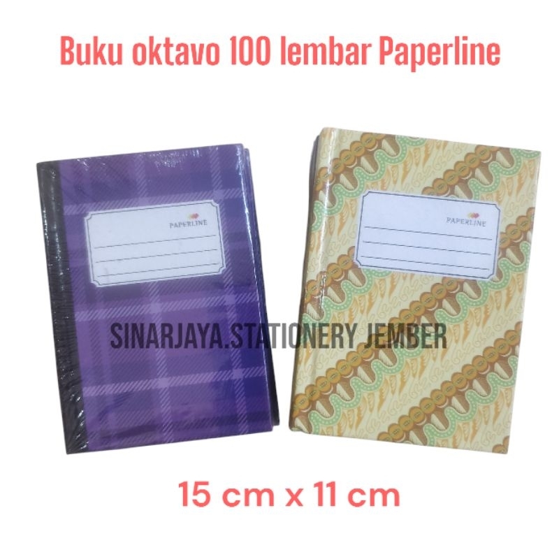 

Buku Oktavo 100 / buku oktavo 100 lembar 15cm x 11 cm paperline