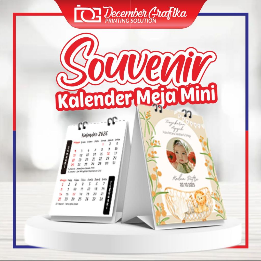 

SOUVENIR AQIQAH KALENDER MINI 2026 (MINIMAL ORDER 10PCS)