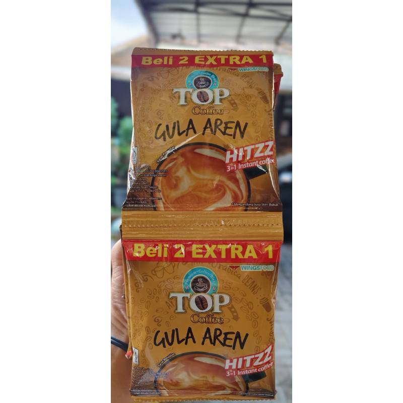 

Top Coffee Gula Aren 22gr (1 renceng isi 15 sachet)