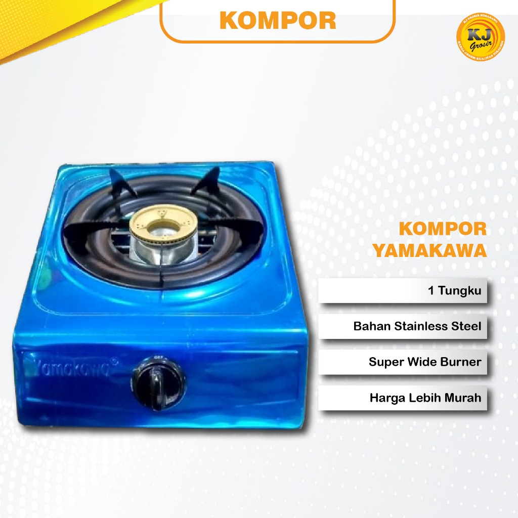 KOMPOR GAS YAMAKAWA SATU TUNGKU KOMPOR GAS MURAH BERGARANSI / KOMPOR GAS LPG