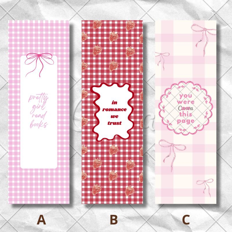 

Jowwie — Bookmark Aesthetic, Coquette, Pembatas Buku Aesthetic, Bookmark Pink