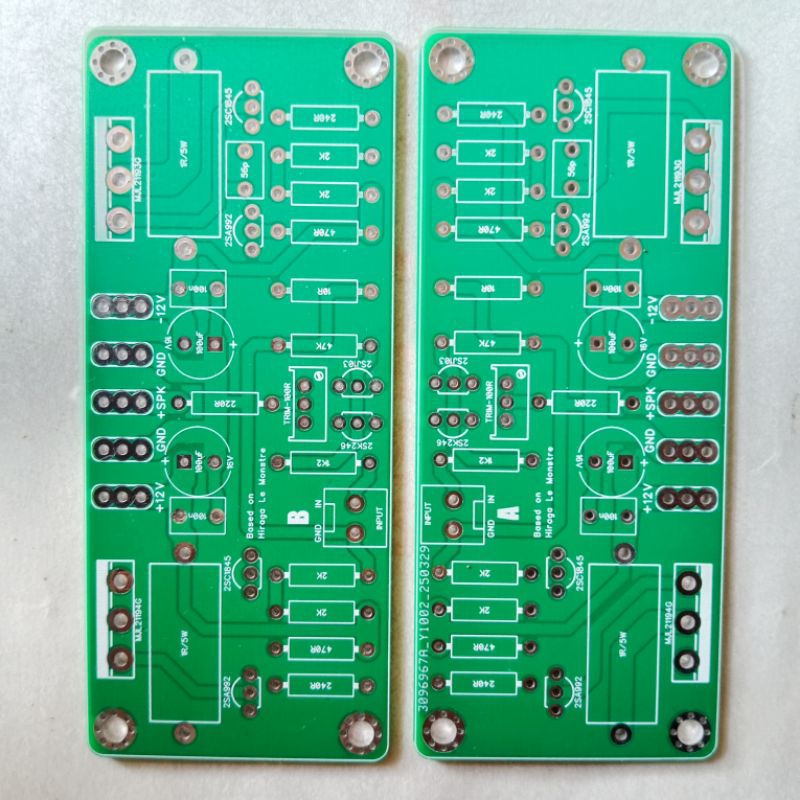 T-Audio PCBAA-009 Based On Hiraga Le Monstre 8 Watt Class-A Audio Power Amplifier PCB DIY