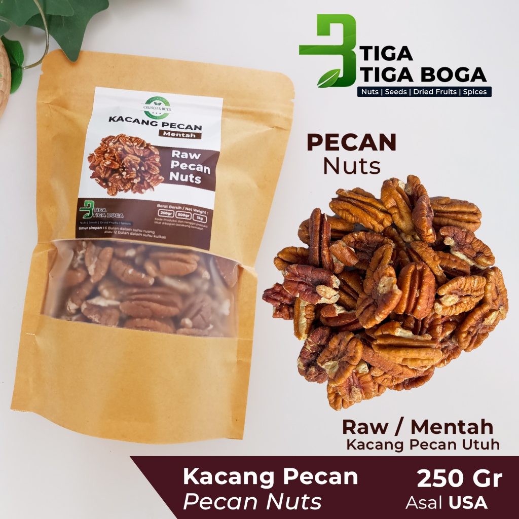 

Kacang Pecan Mentah / Raw Pecan Nuts USA
