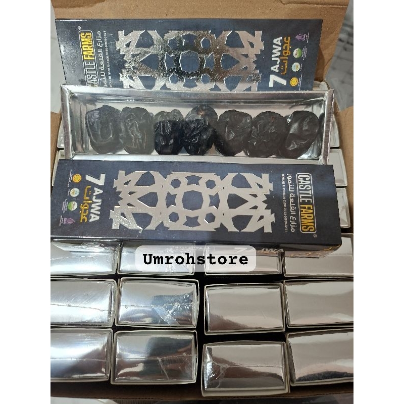 

Kurma Ajwa 7 butir Organik Castle Farm Oleh Oleh Haji Umroh