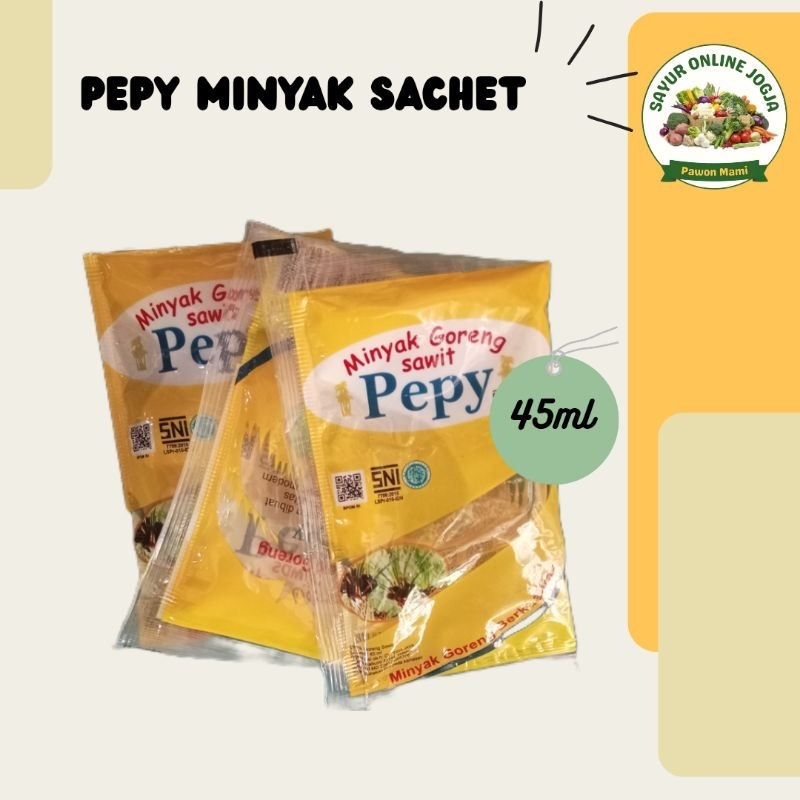 

Pepy minyak sawit sachet 45ml - PAWON MAMI SAYUR ONLINE JOGJA