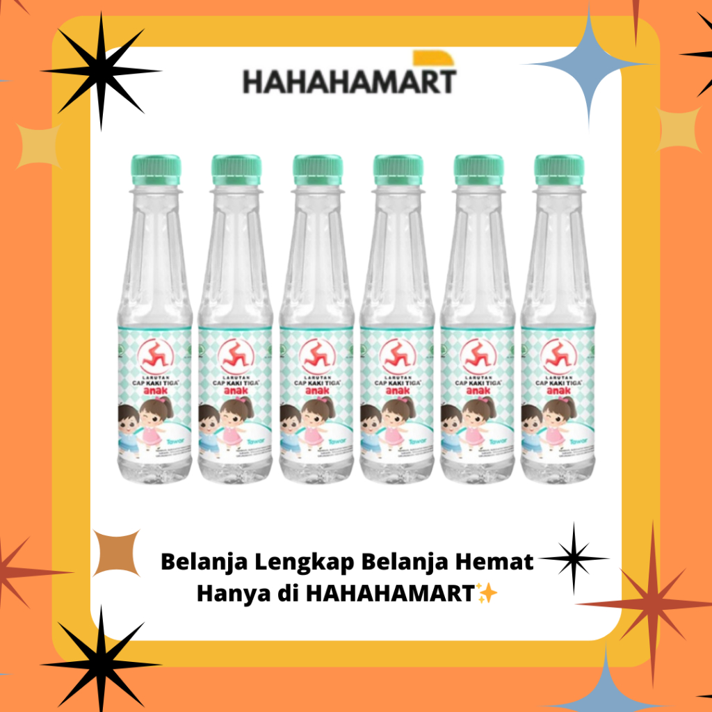 

Larutan Cap Kaki Tiga Botol Anak 200ml Harga Paket Isi 6pcs