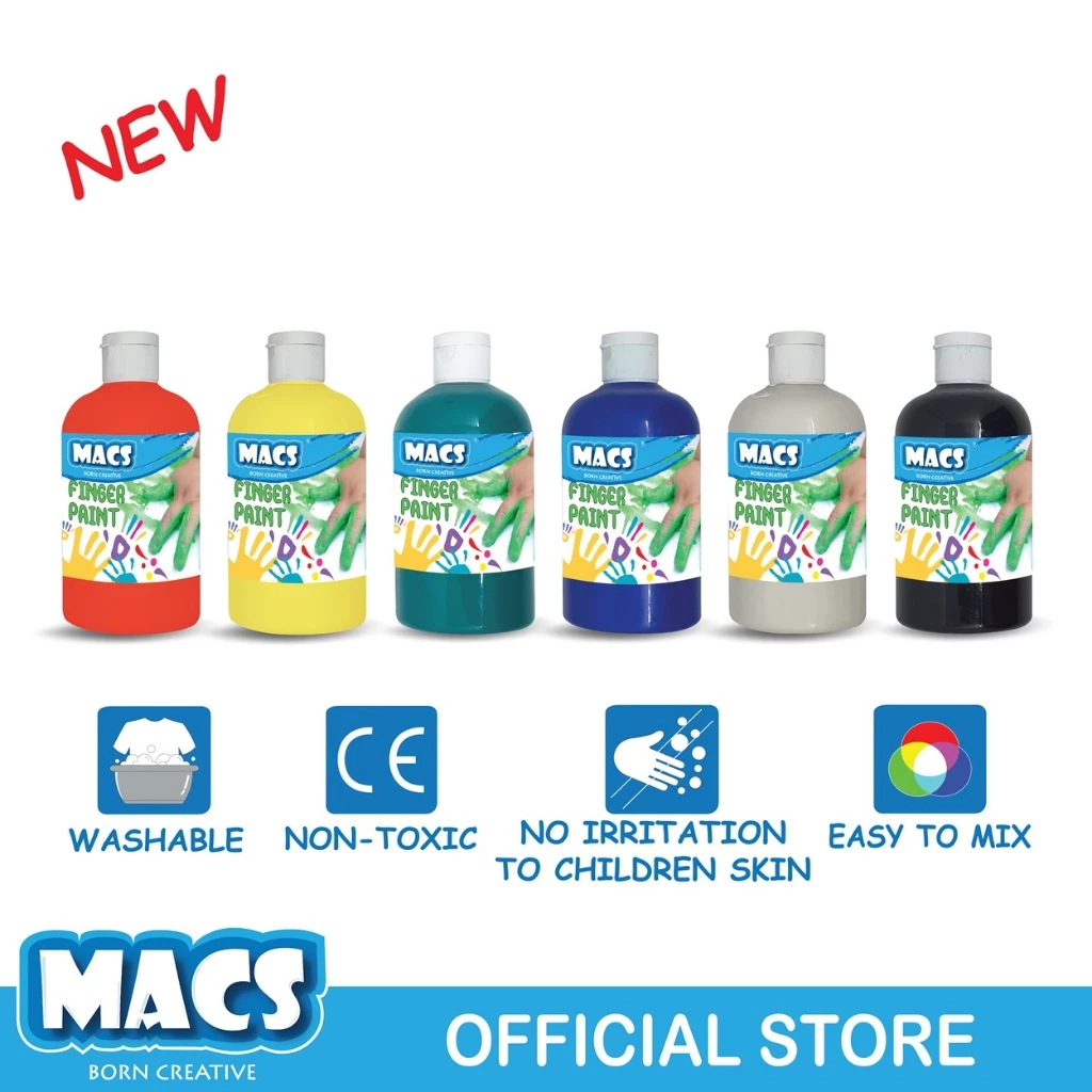 

MACS Finger Paint / Finger Painting / Cat lukis 500ml