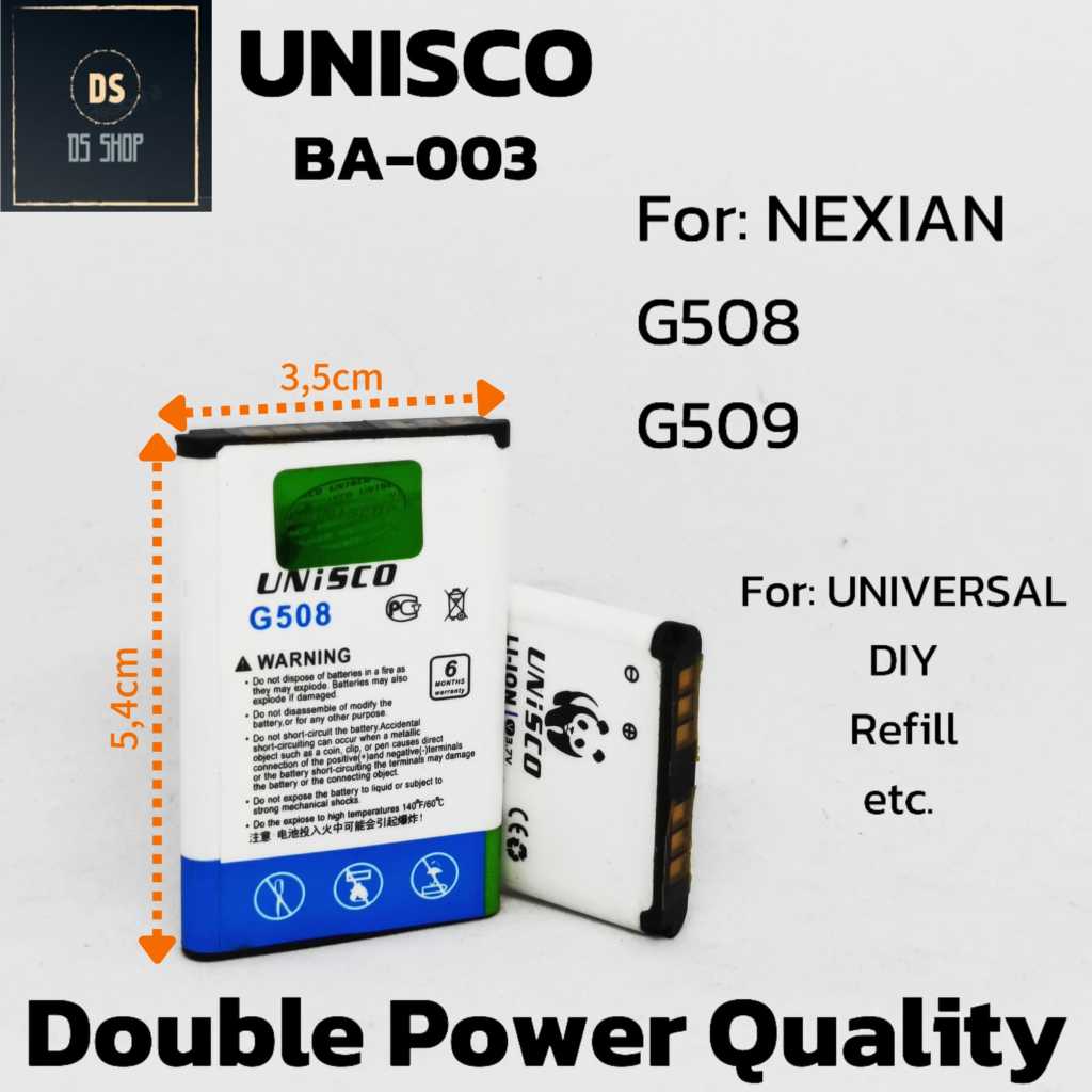 Baterai Batrai Batre HP Nexian G509 G508 Double Power UNISCO