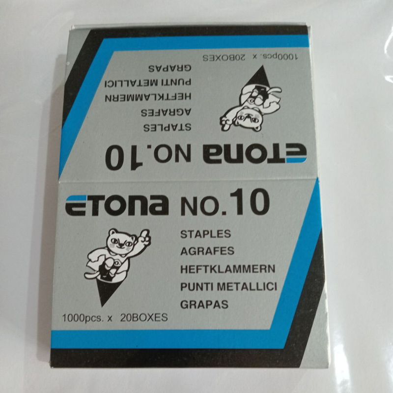 

ISI STAPLES ETONA NO.10 PER PAK ISI 20BOX K3CIL