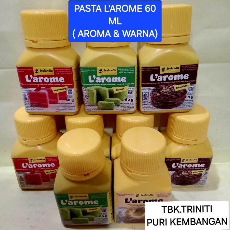 

PASTA L'AROME BERBAGAI AROMA 60 ML( PERISA & PEWARNA)