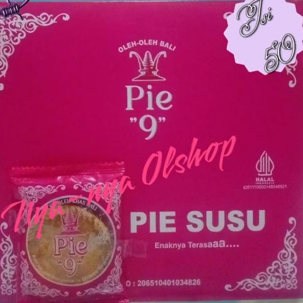 

PIE SUSU 9 ORIGINAL//KEMASAN ISI 50 PCS//SUDAH FREE BOX//BISA INSTANT//