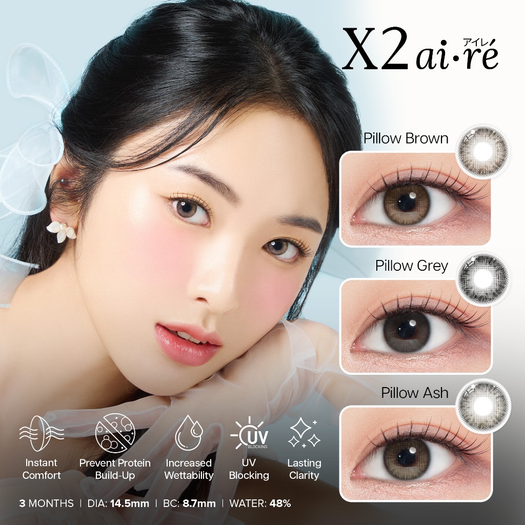 X2 SOFTLENS X2 AIRE SERIES PILLOW GREY