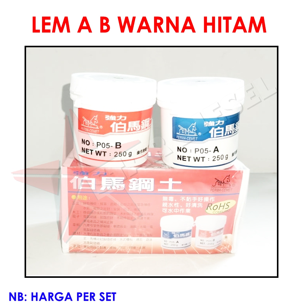

LEM A B WARNA HITAM LEM AB EPOXY GLUE UNTUK BILED PROJIE DLL