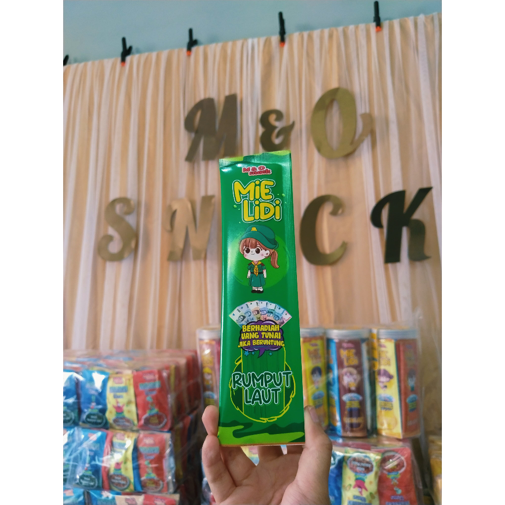 

ADR PROMO BUNDLING MIE LIDI KARAKTER 100PCS MIX 10 RASA BY M&O SNACK
