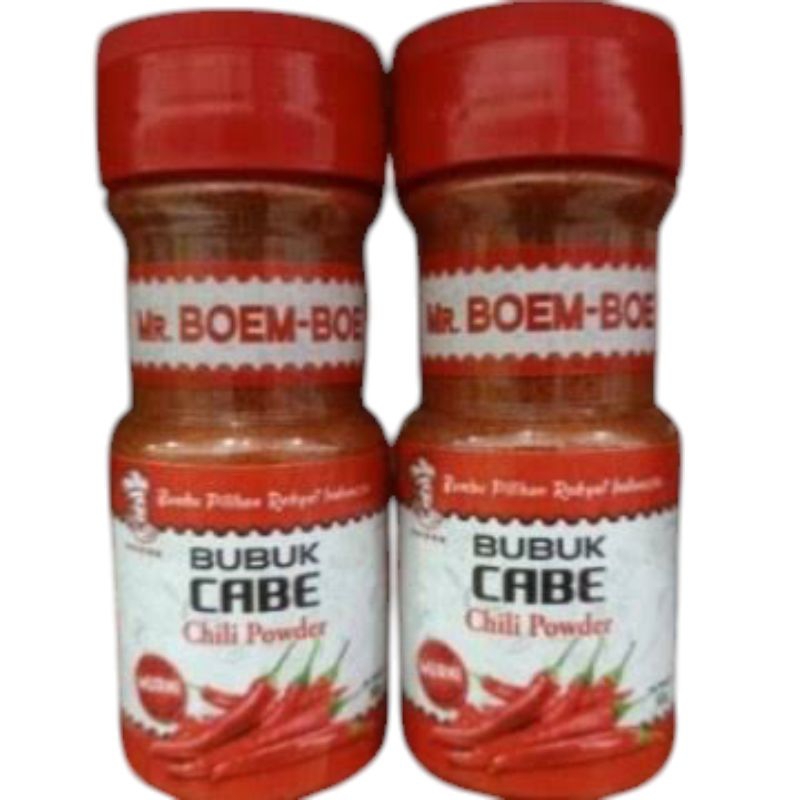 

Mr Boem Boe Bubuk 50gram Cabai Asli Bubuk Cabai