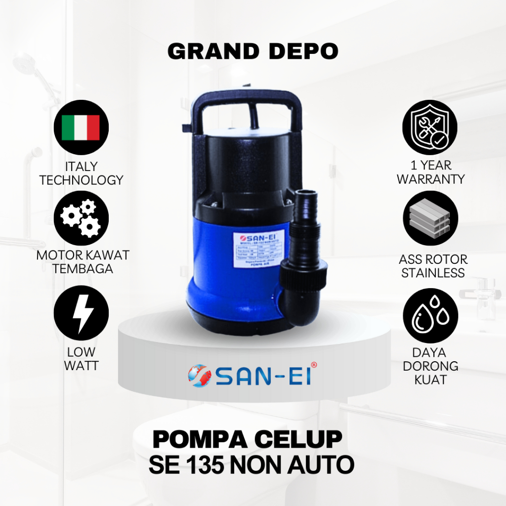 San Ei Pompa Air Celup SE 135 Non Auto / Pompa Celup San Ei