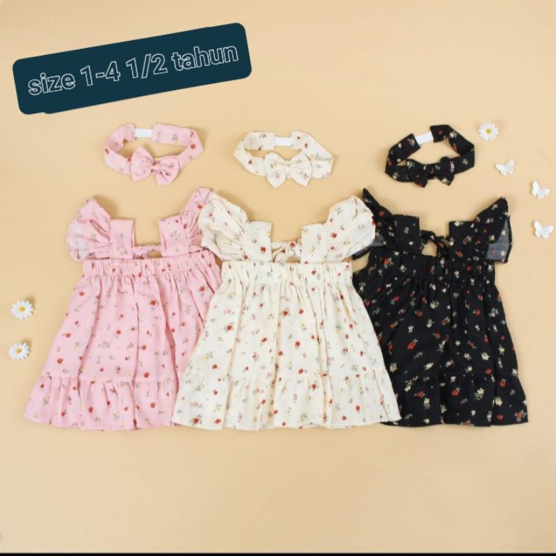 alea dress  kids free bandana
