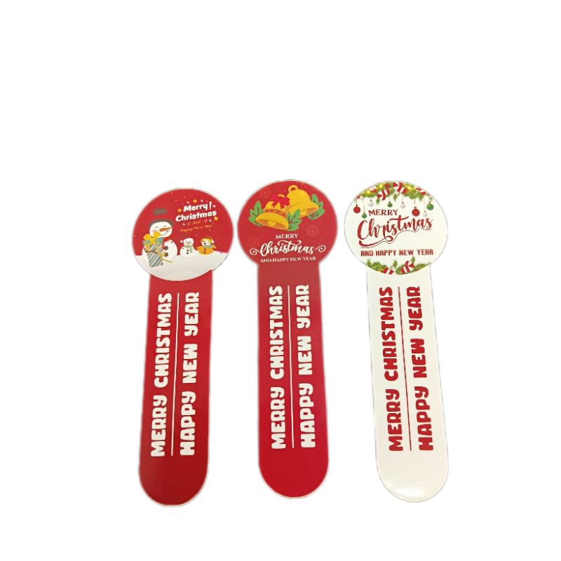 

Stiker Natal Merry Christmas 15× 5cm 5 Pcs