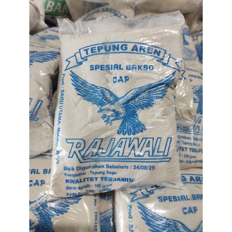 

TEPUNG AREN CAP RAJAWALI 350GR / TEPUNG SAGU RAJAWALI 350GR / TEPUNG BAKSO AREN