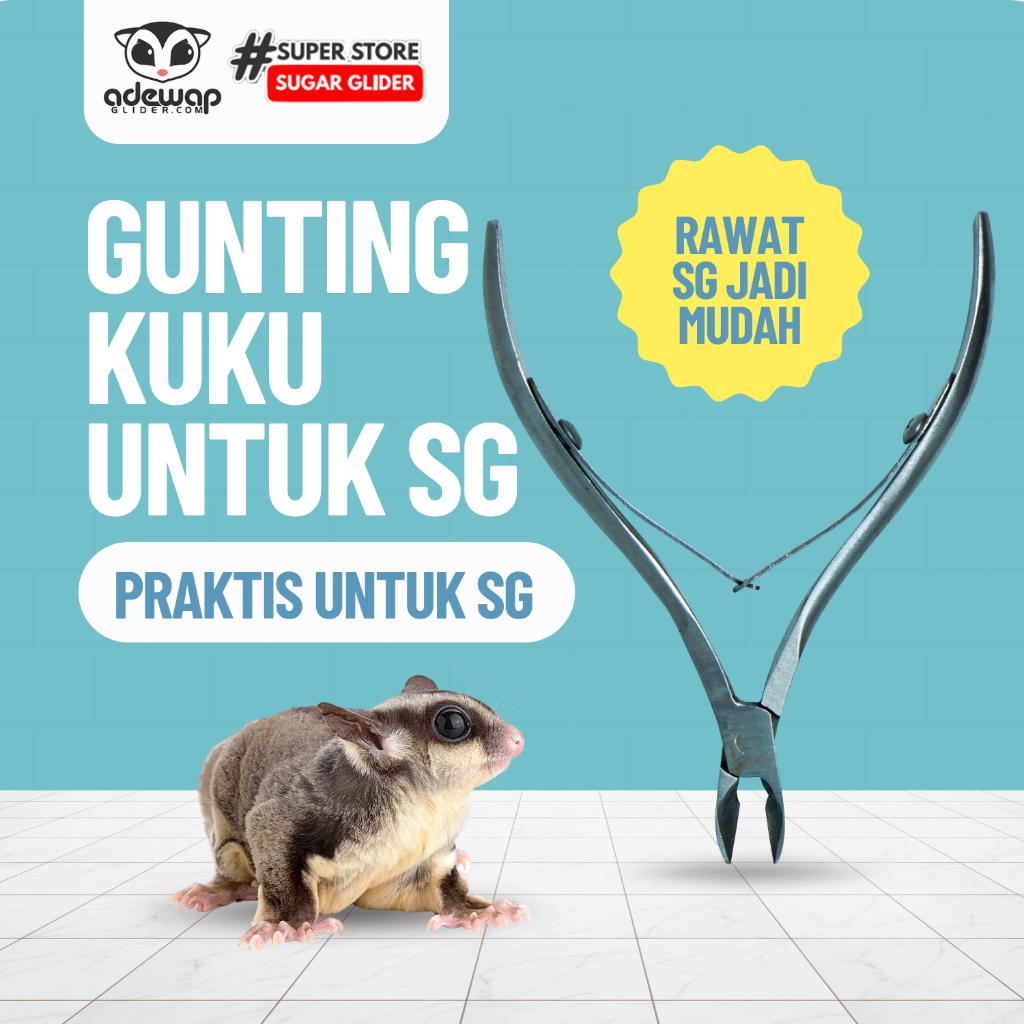 ADEWAP GLIDER Gunting Kuku Besi Nail Trimmer Clipers Sugar Glider
