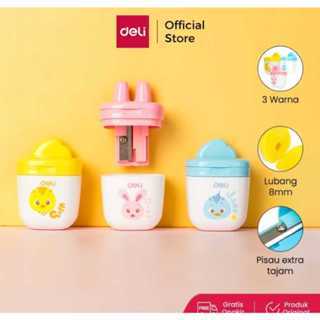

Deli Rautan ER01300 Pensil satu lubang 8mm 3 Warna