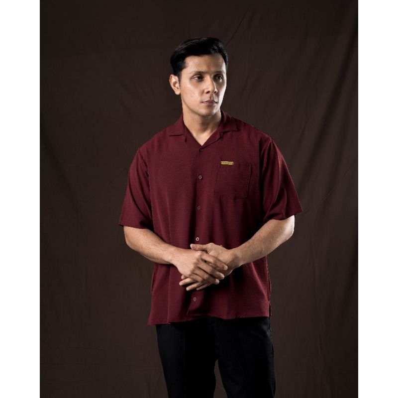 ELMAKKY Exclusive - Kemeja Rama - Baju Atasan lengan pendek pria simpel - ironles