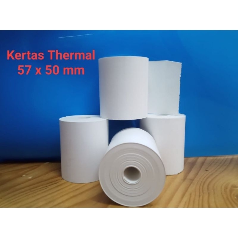 

Kertas Thermal / Kertas Struk Kasir TERMURAH 57x50mm