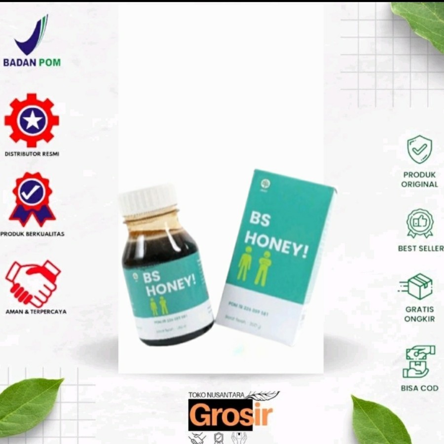 

(TERLARIS) Madu BS Honey By Skinny Asli 100% Original Penggemuk Badan Terbaik