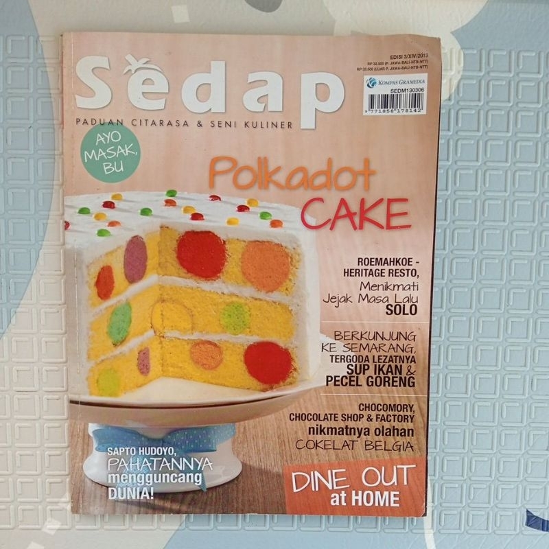 Majalah sedap edisi 3/15/2013 polkadot cake