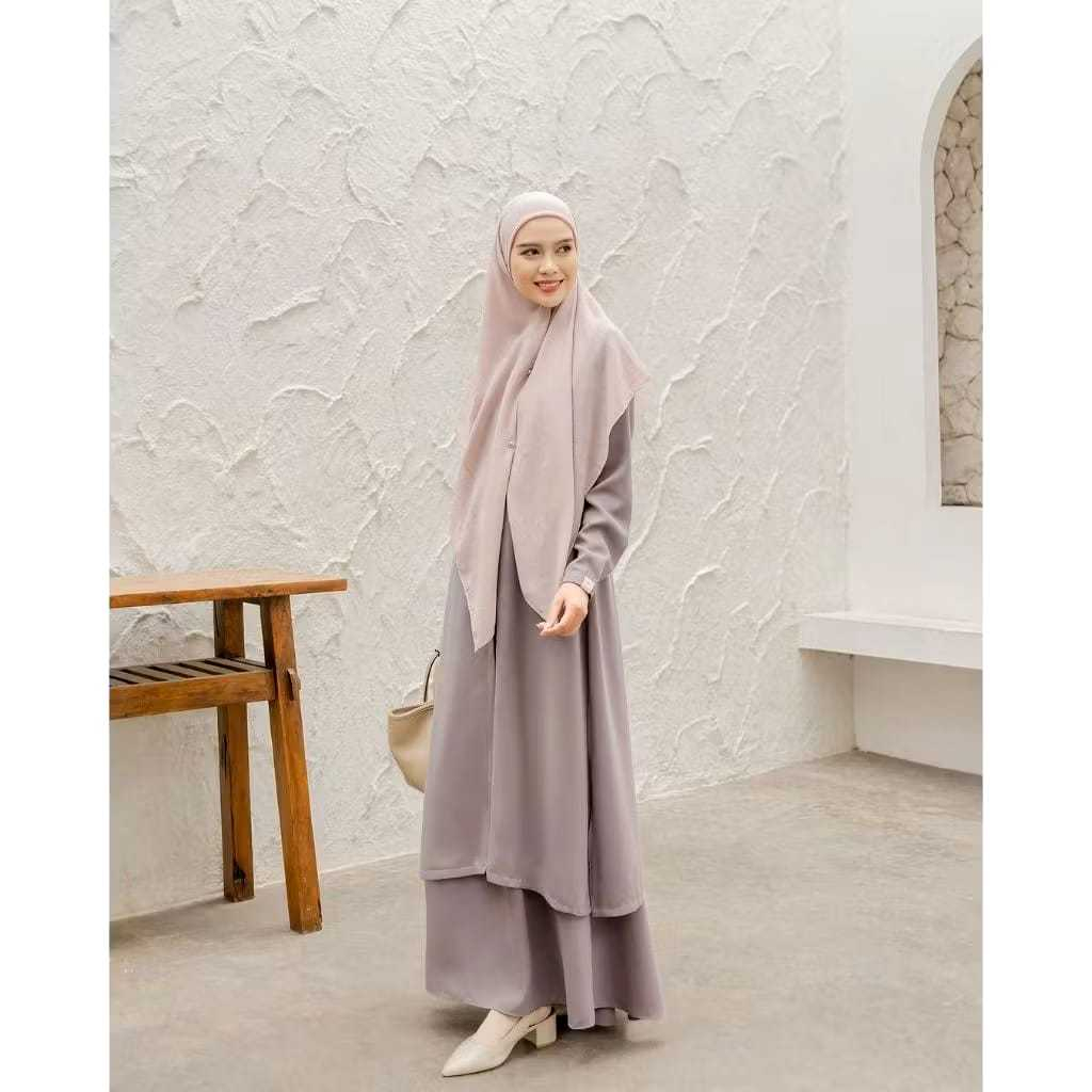 AOS | Duma Set Rok Tunik One set Abaya / Setelan Tunik Rok Wanita One Set Kekinian / Baju Set Atasan