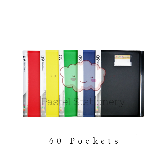 

Map Dokumen Isi 60 Sekat Plastik Bening F4 Murah - Clear Holder Display Books Kertas Folder Pockets Document Book Keeper Folio