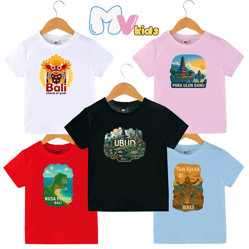 Kaos Oblong Anak Anak Baju Oleh Oleh Bali Setelan Atasan Anak Oleh2