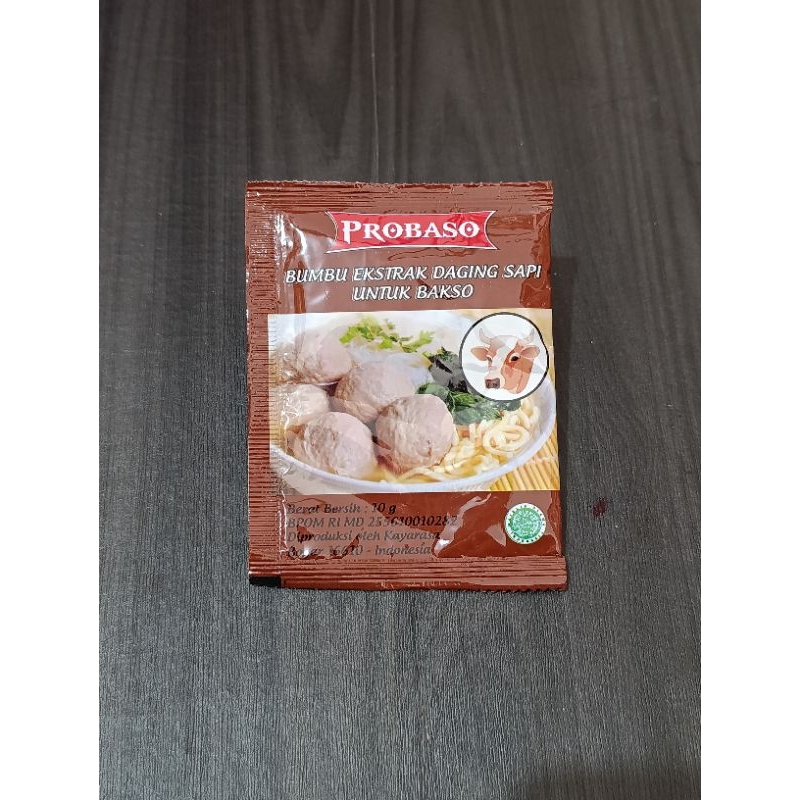 

PROBASO 10GR / PROBASO BUMBU EKSTRAK DAGING SAPI UNTUK BAKSO / BEEF POWDER PROBASO 10GR