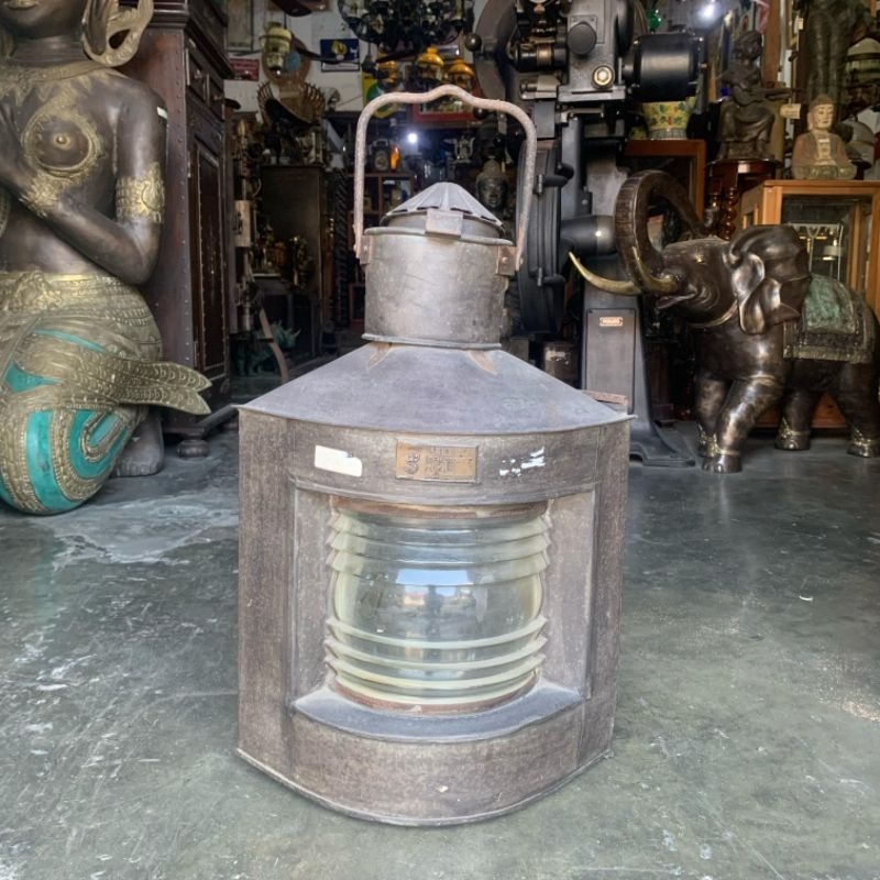 Lampu Kapal Besi Gantung Rusia Big Antik Jadul Tua