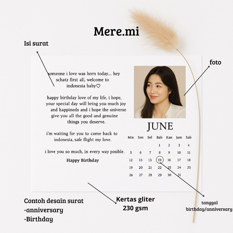 Surat ucapan Rustic+plastic OPP+ amplop + wax seal Birthday, Anniversary, Valentine dengan video uca