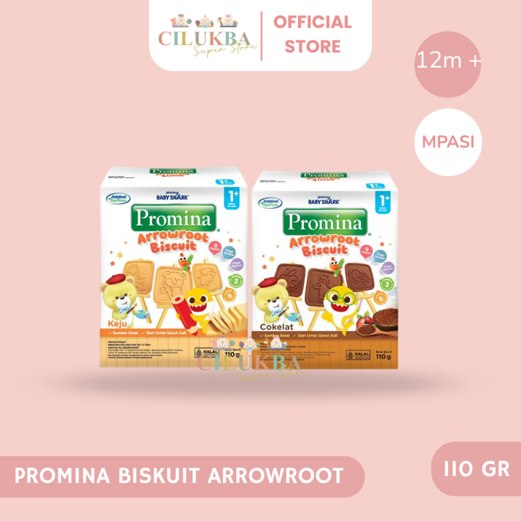 PROMINA ARROWROOT BISKUIT 110g | BISKUIT ANAK 1 TAHUN | BISKUIT BAYI | CAMILAN | CEMILAN ANAK | CEMI